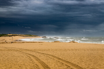 Plage de l'océan atlantique à Gaia