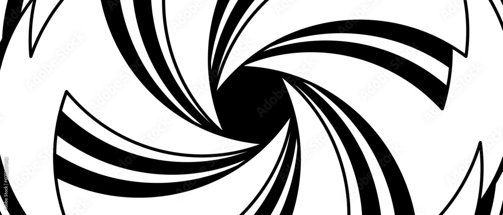 Poster abstract background with black and white swirling lines. modern abstract vector backdrop.