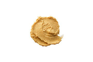 hummus, paste, white, background, isolated, fresh, traditional, homemade, snack, food, cuisine,...
