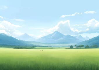 Fototapeta premium mountain landscape with clouds