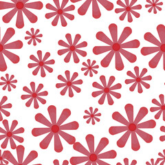 Daisy flower vector pattern Illusration floral background