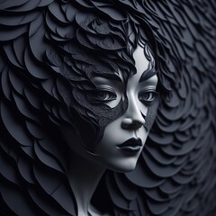 Dark Royalty: An Abstract Portrait of a Princess