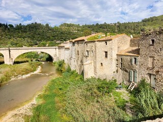 Fototapeta na wymiar Lagrasse, Languedoc-Rosellón, France