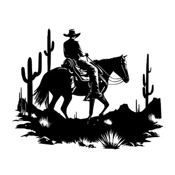 western, cowboy cricut  vector silhouette