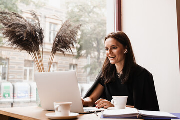 Online video meeting with colleagues and business partners. Team discussion and problem solving...