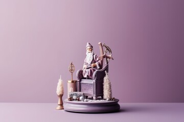 Obraz na płótnie Canvas Christmas miniature gift decoration, Generative AI