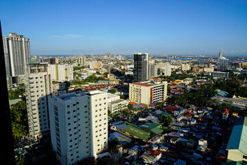 panoramic view over cebu city from the 32 floor