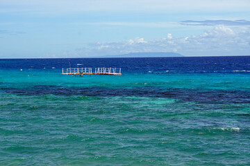 scenic coast of cebu island on the philippines