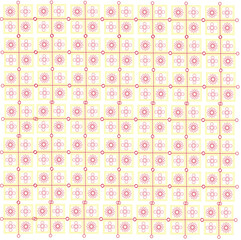 Cute modern square floral pattern design, Colorful mosaic pattern for design and backgrounds for print on fabric, surface, paper, wrapping.