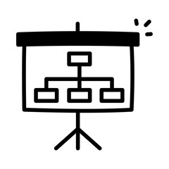 Company at a Glance. Corporate Profile vector line icon.