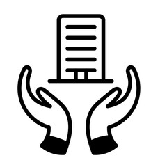 Organizational Overview. Company at a Glance. Company Introduction. Key Company Information. Organizational information. Corporate Profile vector line icon.