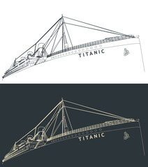 Titanic close-up sketches