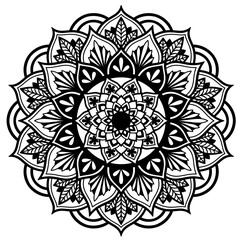 Hand drawn mandala zentangle. Vector design.