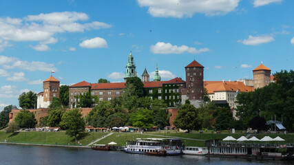 Fototapeta na wymiar Wawel Royal Castle in summer