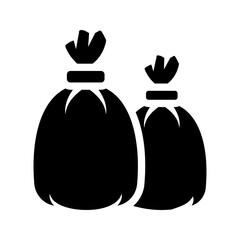 Trash bags icon. sign for mobile concept and web design. vector illustration