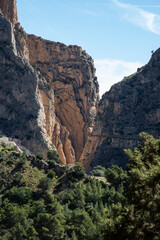 Fototapeta na wymiar caminito Del Rey Trail in Andalusia