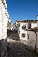Fototapeta na wymiar the picturesque Albaicin district in Granada on a sunny summer afternoon. Andalusia Spain.
