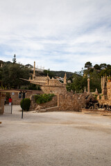  Colomares castle in Benalmadena, dedicated of Christopher Columbus - Spain