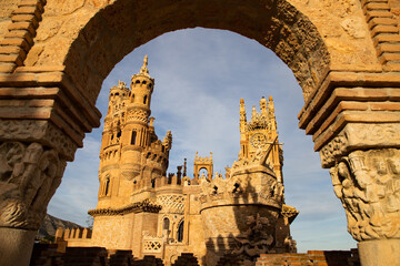  Colomares castle in Benalmadena, dedicated of Christopher Columbus - Spain