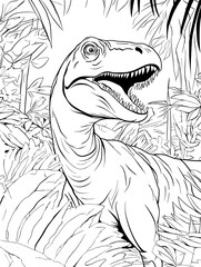 dinosaur coloring book for kids © Michal Sarna