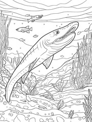 dinosaur coloring book for kids © Michal Sarna