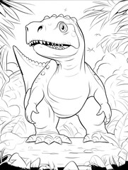 dinosaur coloring book for kids © Michal Sarna