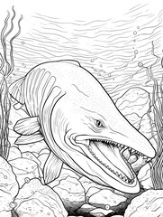 dinosaur coloring book for kids © Michal Sarna