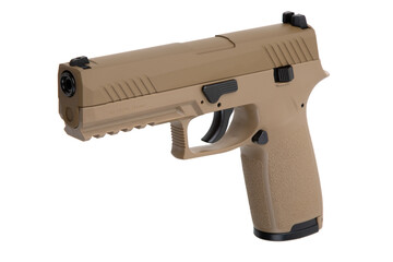 Air gun. Modern pneumatic weapon for air soft, sports and entertainment. A dummy, a copy of a real...
