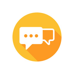 Message, Chatting Isolated Vector Icon