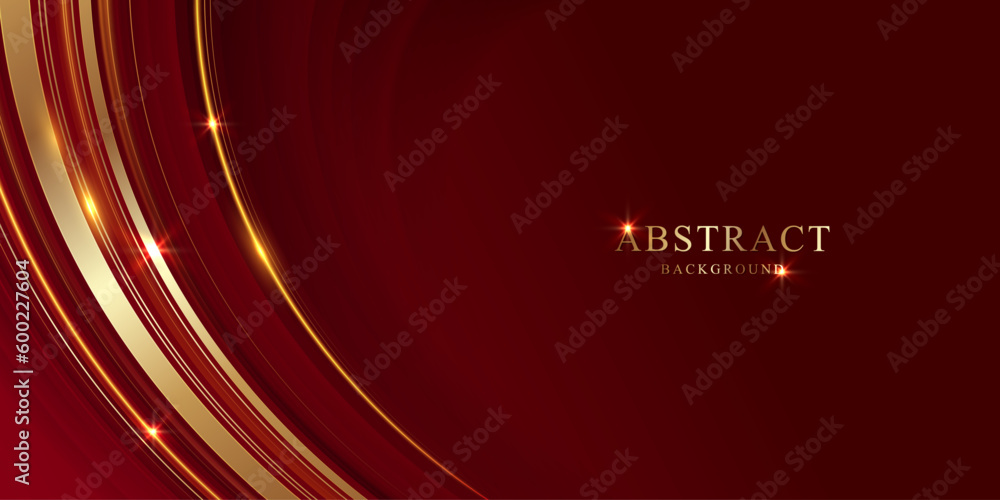 Poster modern abstract luxury background with golden line elements and glow effect. vector eps10.