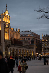 Fototapeta premium Cracow, the old town in the evening.