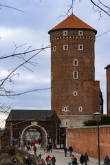 Cracow, view of the Wawel tower.