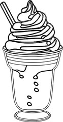 Ice Cream Caramel Macchiato Clipart