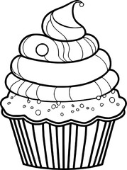 Cupcake Line Art
