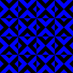 Obraz premium Geometric seamless pattern with rhombuses. Modern op art abstract background.