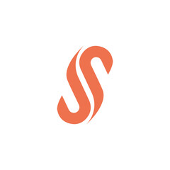 Fototapeta premium Modern creative letter S logotype Abstract business logo Creative dynamic logo