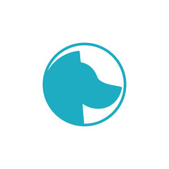 Dog logo vector icon concept vector logo