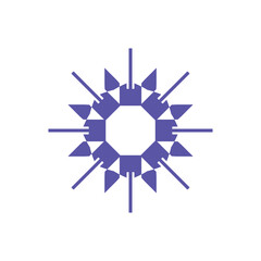 Premium monogram logo Luxury line logotype Universal symbol icon vector design