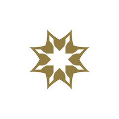 Premium monogram logo Luxury line logotype Universal symbol icon vector design