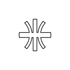 Premium monogram logo Luxury line logotype Universal symbol icon vector design