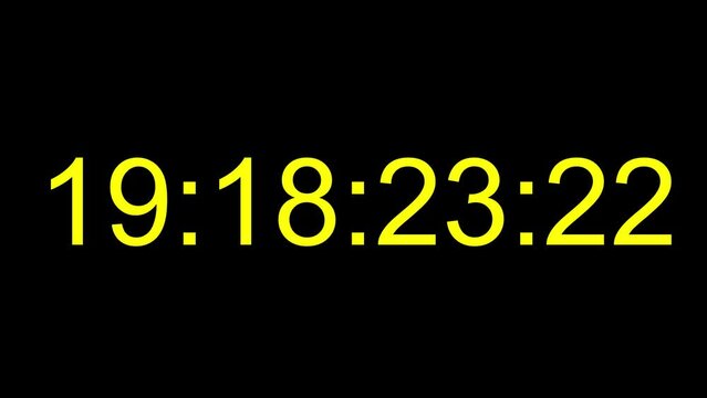 Rarndom 25FPS Time Code Numbers