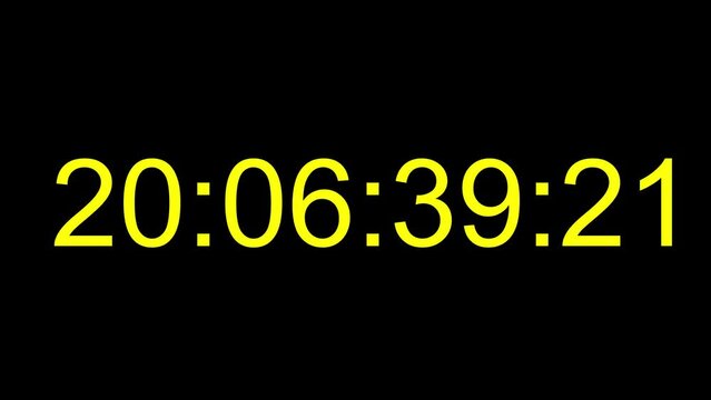 Random 24FPS Time Code Numbers