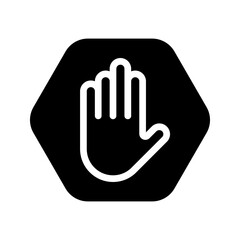 Obraz premium Stop icon. sign for mobile concept and web design. vector illustration