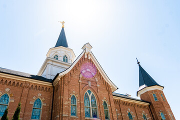 provo temple in the spring 