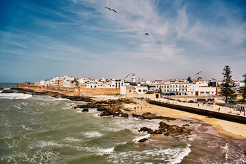 Top view of Essaouira city in morocco