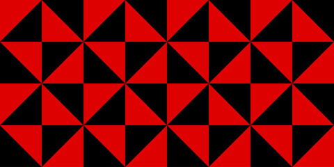 Fototapeta premium Geometric seamless pattern with triangles. Modern op art abstract background.