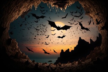 Realistic animals in the nature. AI art.