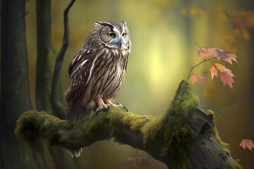 Realistic animals in the nature. AI art.