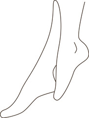 Lined Female Legs