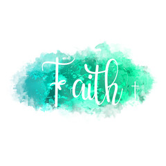 Faith in Jesus, god, watercolor art